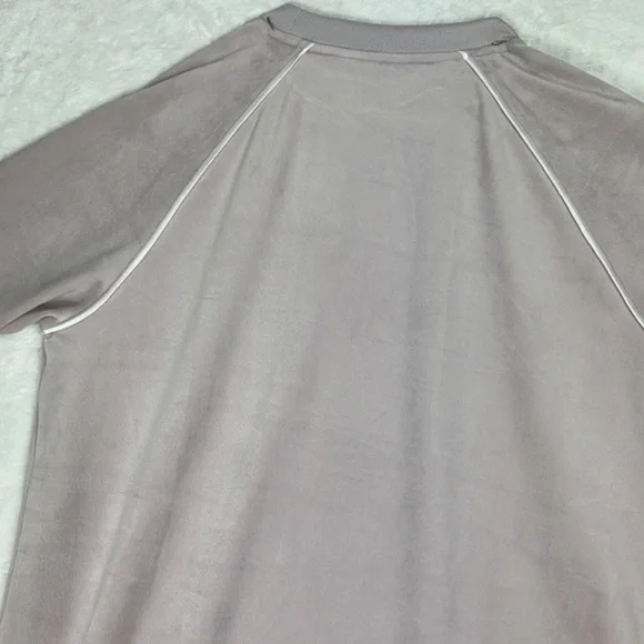 Adidas Light Purple Velour Trefoil Short Sleeve Logo Tee Dress